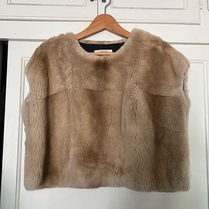 Rabbit fur top/vest - j brand